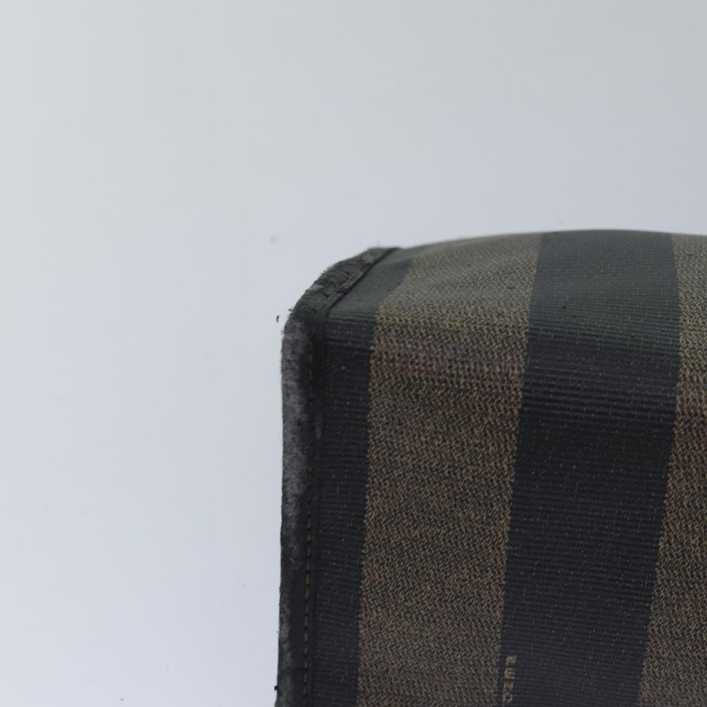 FENDI Pecan Canvas Clutch Bag Black Brownti1705