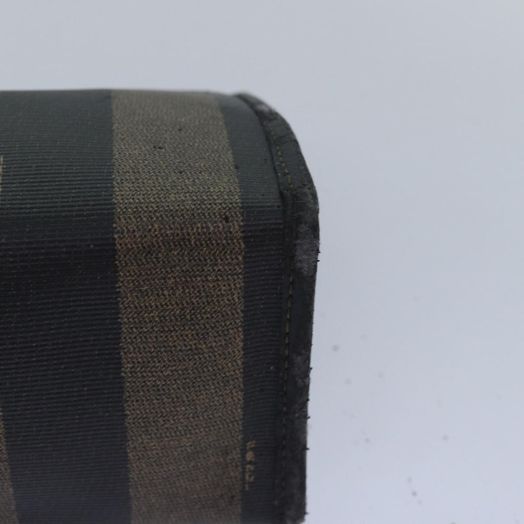 FENDI Pecan Canvas Clutch Bag Black Brownti1705