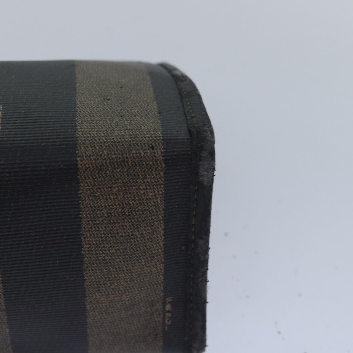 FENDI Pecan Canvas Clutch Bag Black Brownti1705