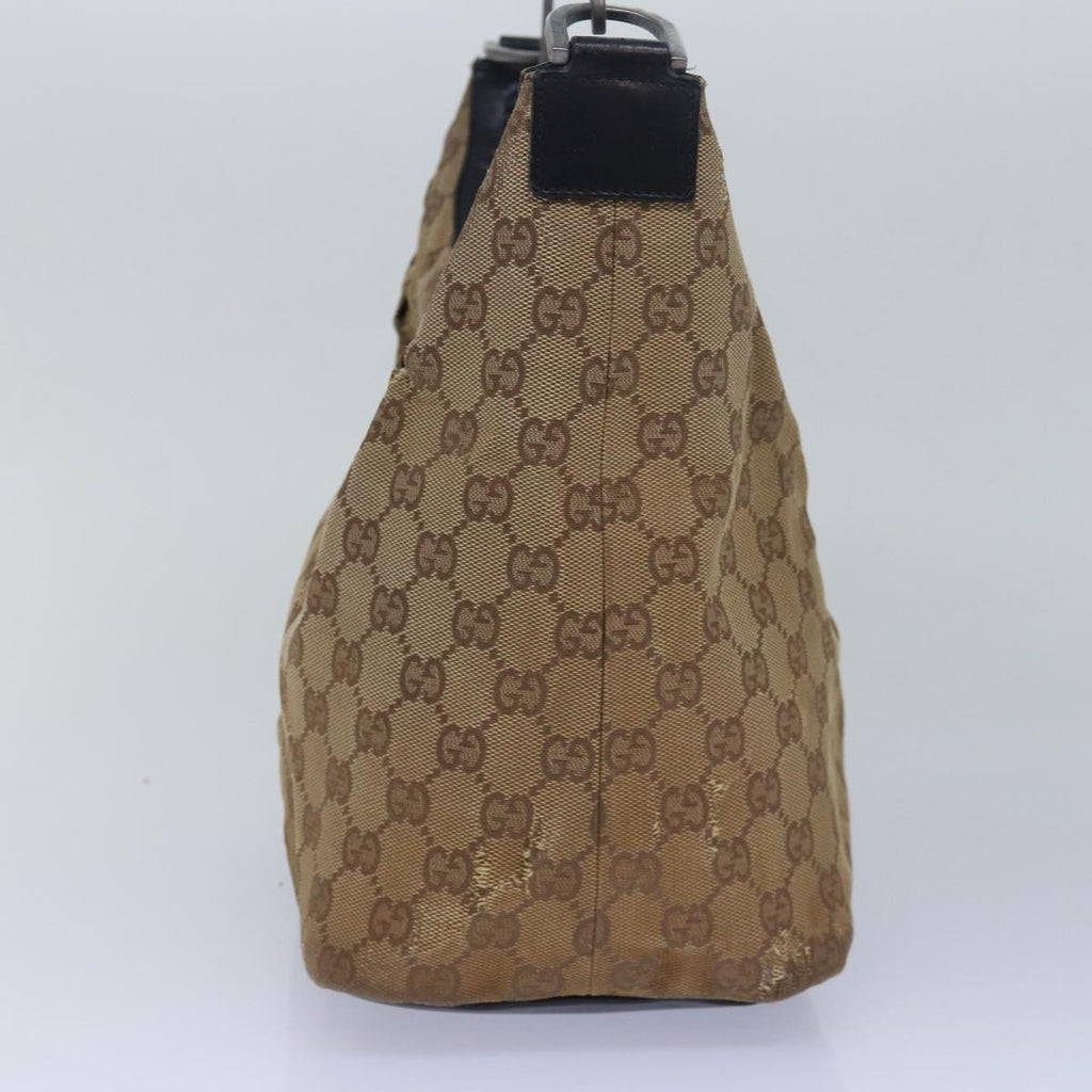 FENDI Gucci Bamboo GG Canvas Pecan Canvas Hand Bag 2Set Beige Blackti1766