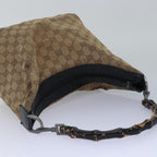 FENDI Gucci Bamboo GG Canvas Pecan Canvas Hand Bag 2Set Beige Blackti1766
