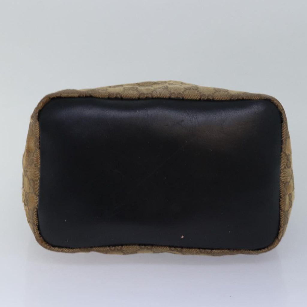 FENDI Gucci Bamboo GG Canvas Pecan Canvas Hand Bag 2Set Beige Blackti1766