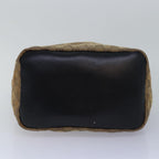 FENDI Gucci Bamboo GG Canvas Pecan Canvas Hand Bag 2Set Beige Blackti1766