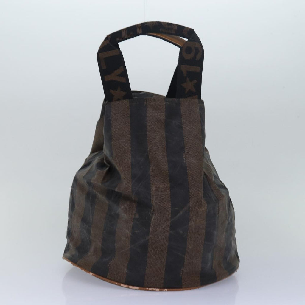 FENDI Gucci Bamboo GG Canvas Pecan Canvas Hand Bag 2Set Beige Blackti1766