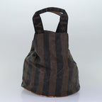 FENDI Gucci Bamboo GG Canvas Pecan Canvas Hand Bag 2Set Beige Blackti1766