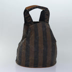 FENDI Gucci Bamboo GG Canvas Pecan Canvas Hand Bag 2Set Beige Blackti1766