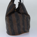 FENDI Gucci Bamboo GG Canvas Pecan Canvas Hand Bag 2Set Beige Blackti1766