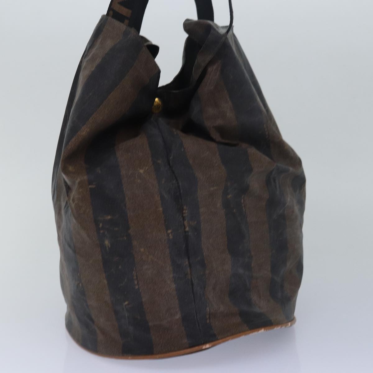 FENDI Gucci Bamboo GG Canvas Pecan Canvas Hand Bag 2Set Beige Blackti1766