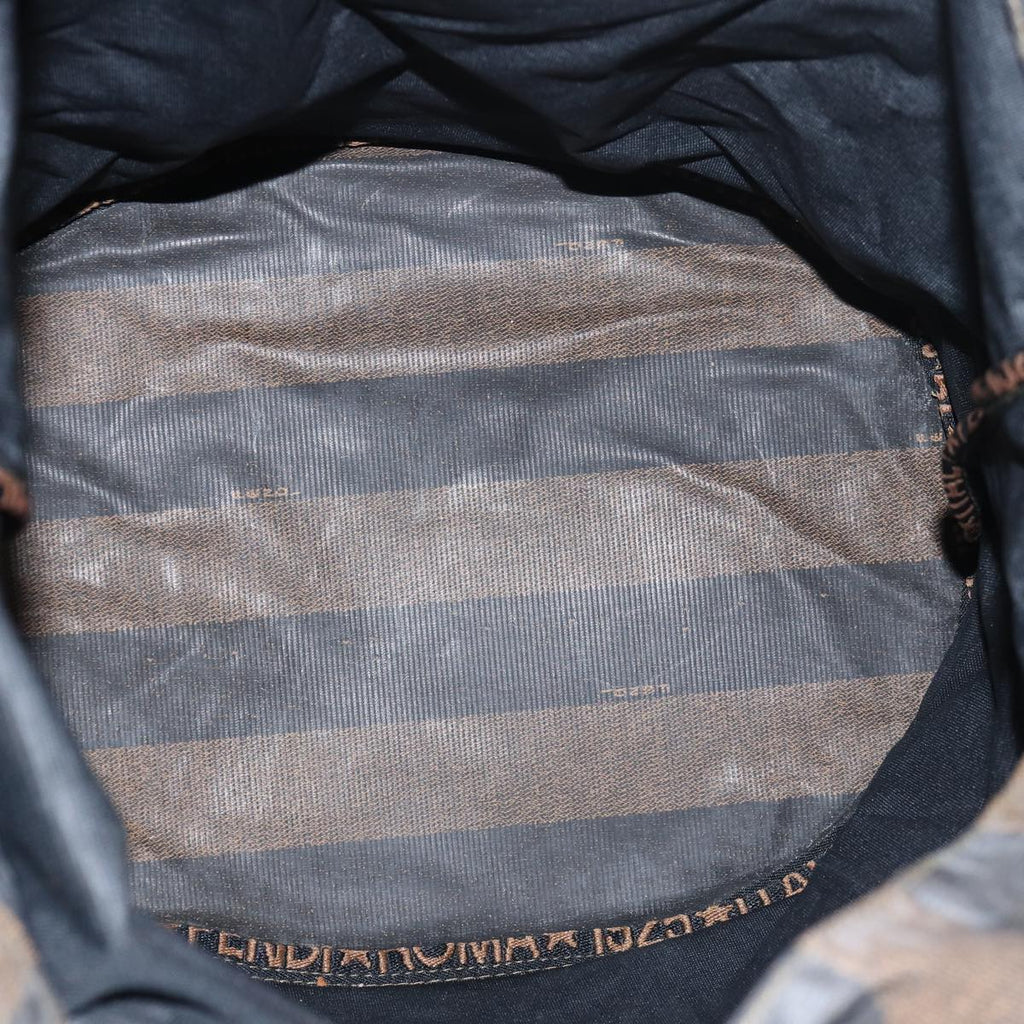 FENDI Gucci Bamboo GG Canvas Pecan Canvas Hand Bag 2Set Beige Blackti1766