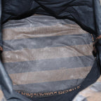 FENDI Gucci Bamboo GG Canvas Pecan Canvas Hand Bag 2Set Beige Blackti1766