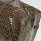 FENDI Zucchino Canvas Boston Bag Vintage Brownti1787