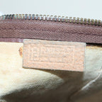 FENDI Zucchino Canvas Boston Bag Vintage Brownti1787