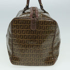 FENDI Zucchino Canvas Boston Bag Vintage Brownti1787