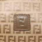 FENDI Zucchino Canvas Clutch Bag Beigeti1837
