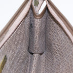FENDI Zucchino Canvas Clutch Bag Beigeti1837