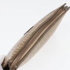 FENDI Zucchino Canvas Clutch Bag Beigeti1837