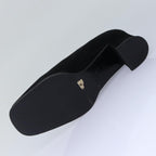 FENDI Pumps 36 1/2 pumps Suede Leather Black Silverti1921