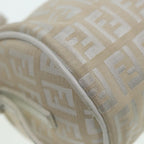 FENDI Zucchino Canvas Pouch Nylon White Silverti1933