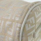FENDI Zucchino Canvas Pouch Nylon White Silverti1933