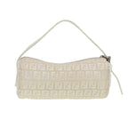 FENDI Zucchino Canvas Pouch Nylon White Silverti1933
