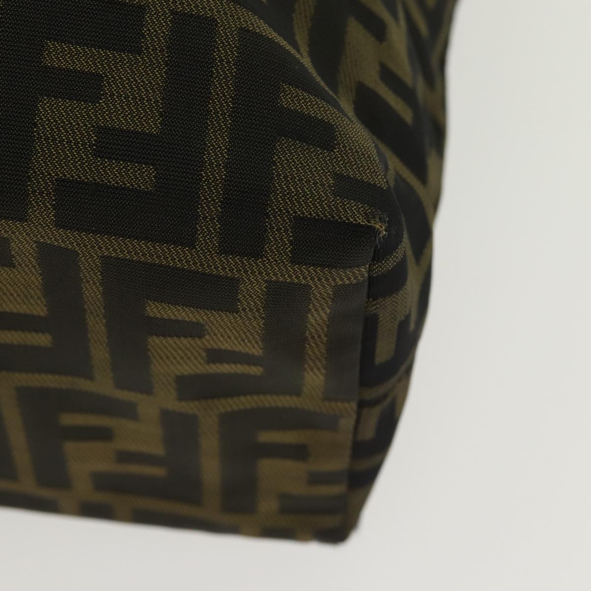 FENDI Zucca Canvas Tote Bag Brown Black Silverti2007