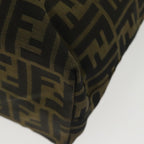 FENDI Zucca Canvas Tote Bag Brown Black Silverti2007