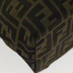 FENDI Zucca Canvas Tote Bag Brown Black Silverti2007