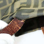 FENDI Zucca Canvas Tote Bag Brown Black Silverti2007