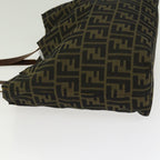 FENDI Zucca Canvas Tote Bag Brown Black Silverti2007