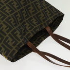 FENDI Zucca Canvas Tote Bag Brown Black Silverti2007