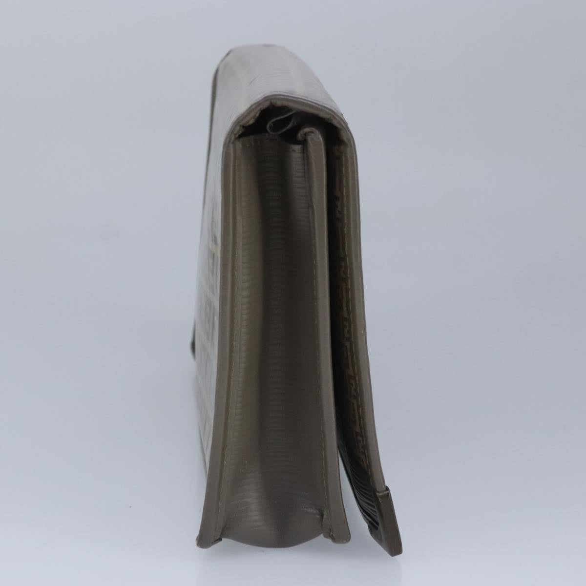 FENDI Zucchino Canvas Clutch Bag Coated Canvas Brownti2310