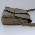 FENDI Zucchino Canvas Shoulder Bag Coated Canvas Brownti2323
