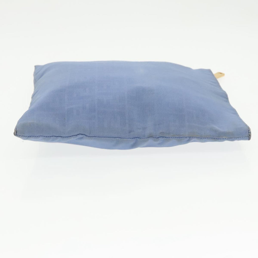 FENDI Zucca Canvas Clutch Bag Blue Goldti2369