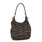 FENDI Hand Bag Canvas Brownti2388