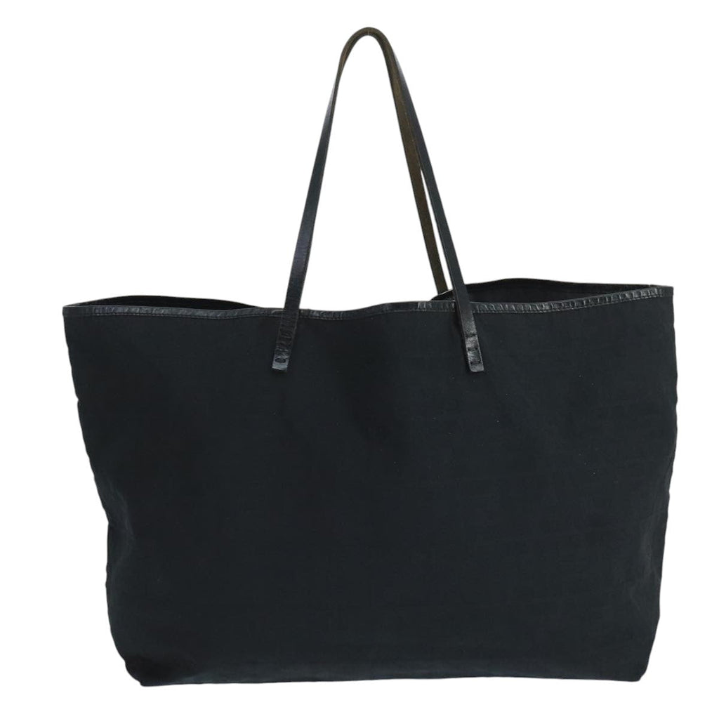 FENDI Zucca Canvas Shoulder Bag Blackti2516