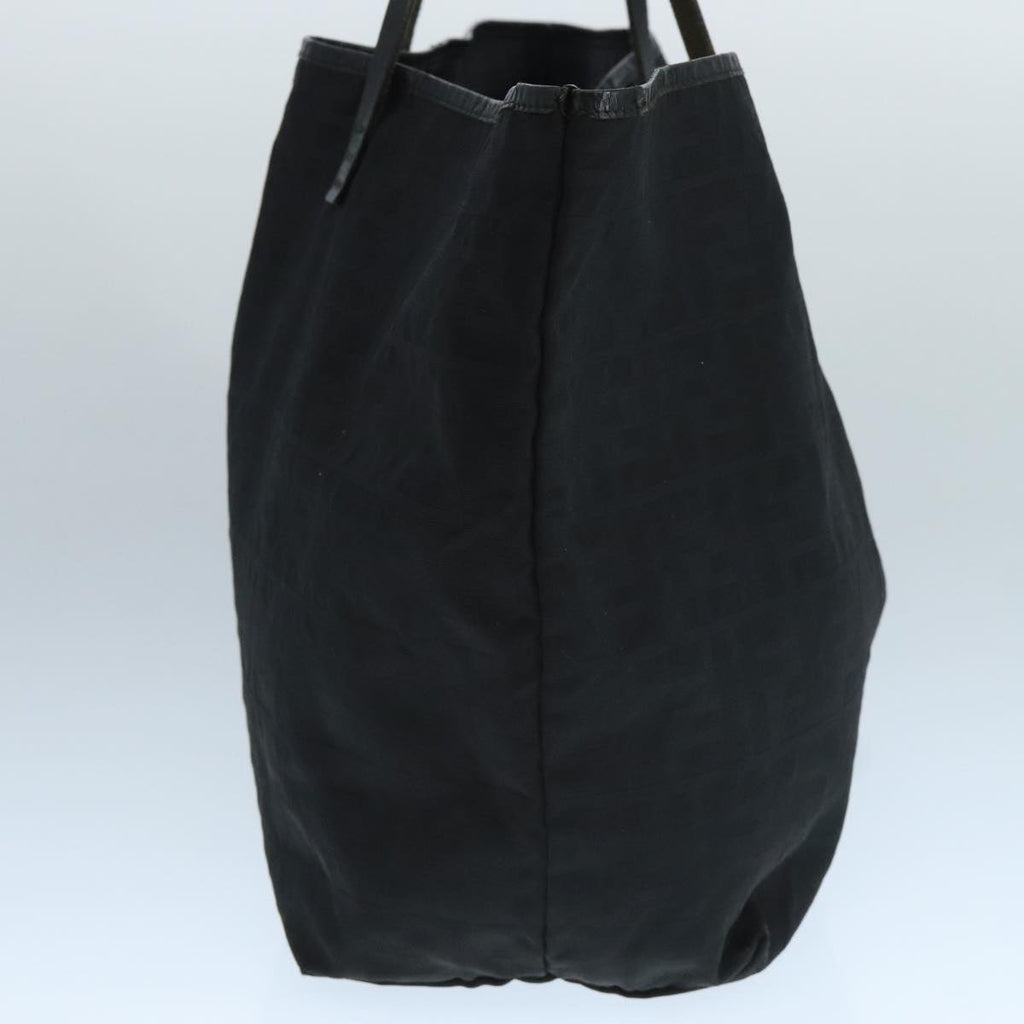 FENDI Zucca Canvas Shoulder Bag Blackti2516