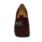 FENDI PRADA pumps Leather Suede 2Set Silver Redti2529
