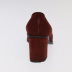 FENDI PRADA pumps Leather Suede 2Set Silver Redti2529