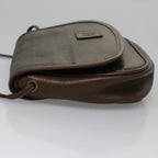 FENDI Zucchino Canvas Shoulder Bag Goldti2659