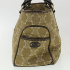 CELINE Paris Macadam Canvas Hand Bag Brown  ti813