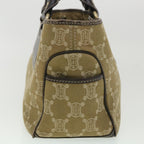 CELINE Paris Macadam Canvas Hand Bag Brown  ti813