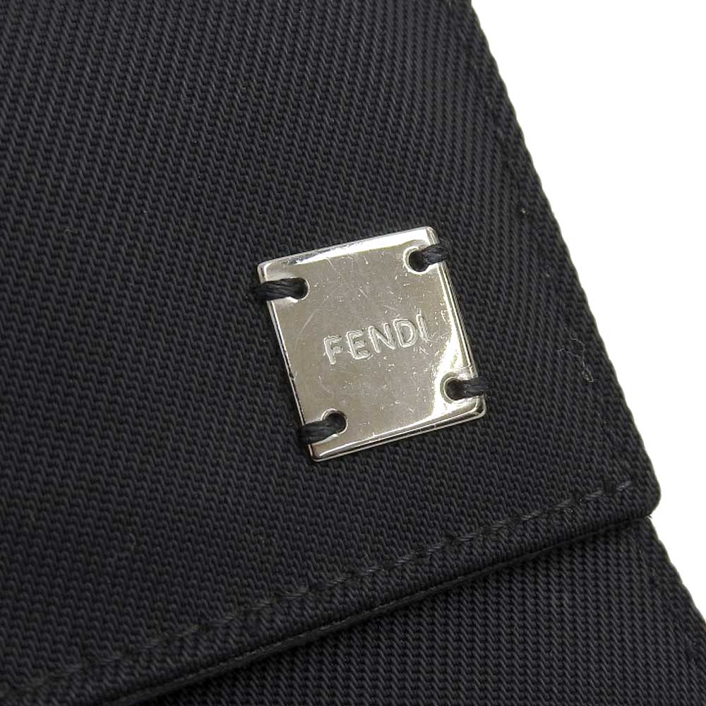 Fendi Logo Trifold Wallet Black