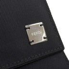 Fendi Logo Trifold Wallet Black