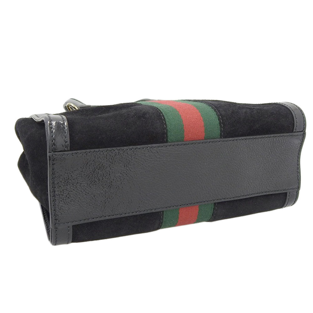 Gucci Ophidia Suede Handbag Black
