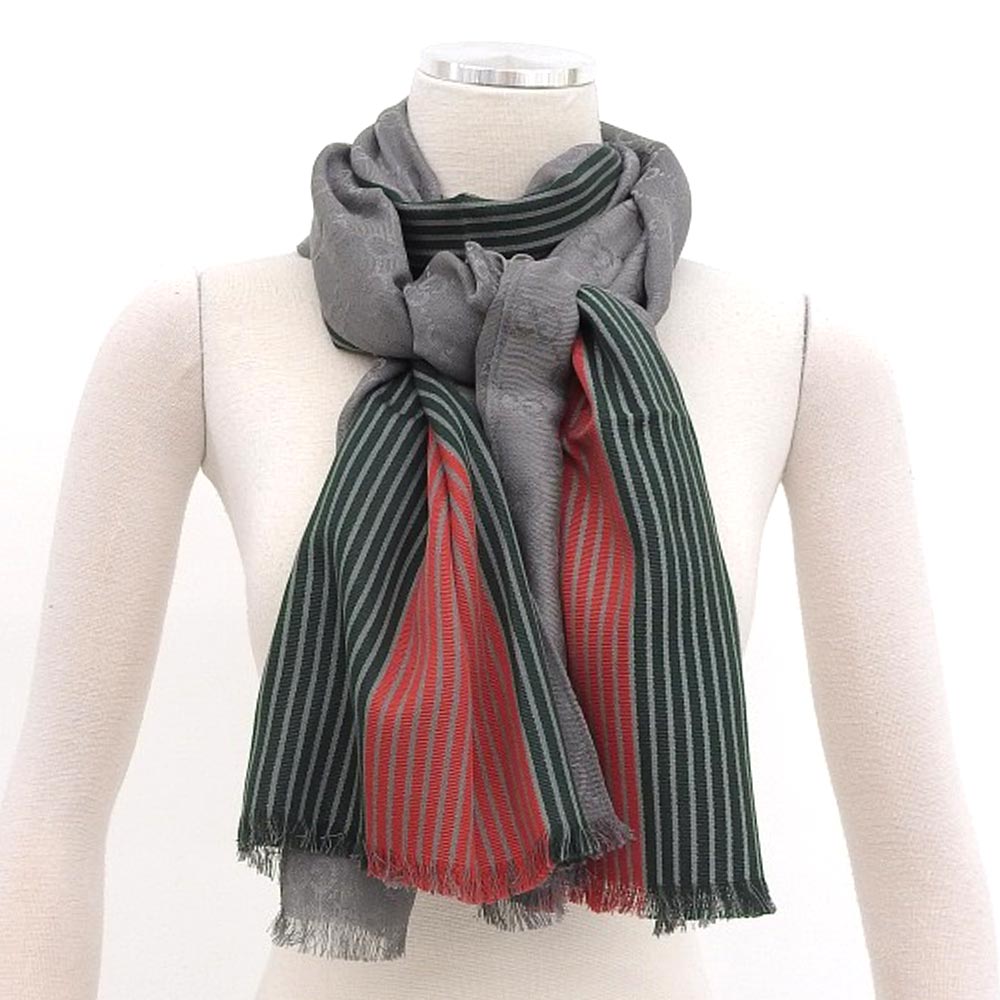 Gucci GG Pattern Cotton Silk Scarf