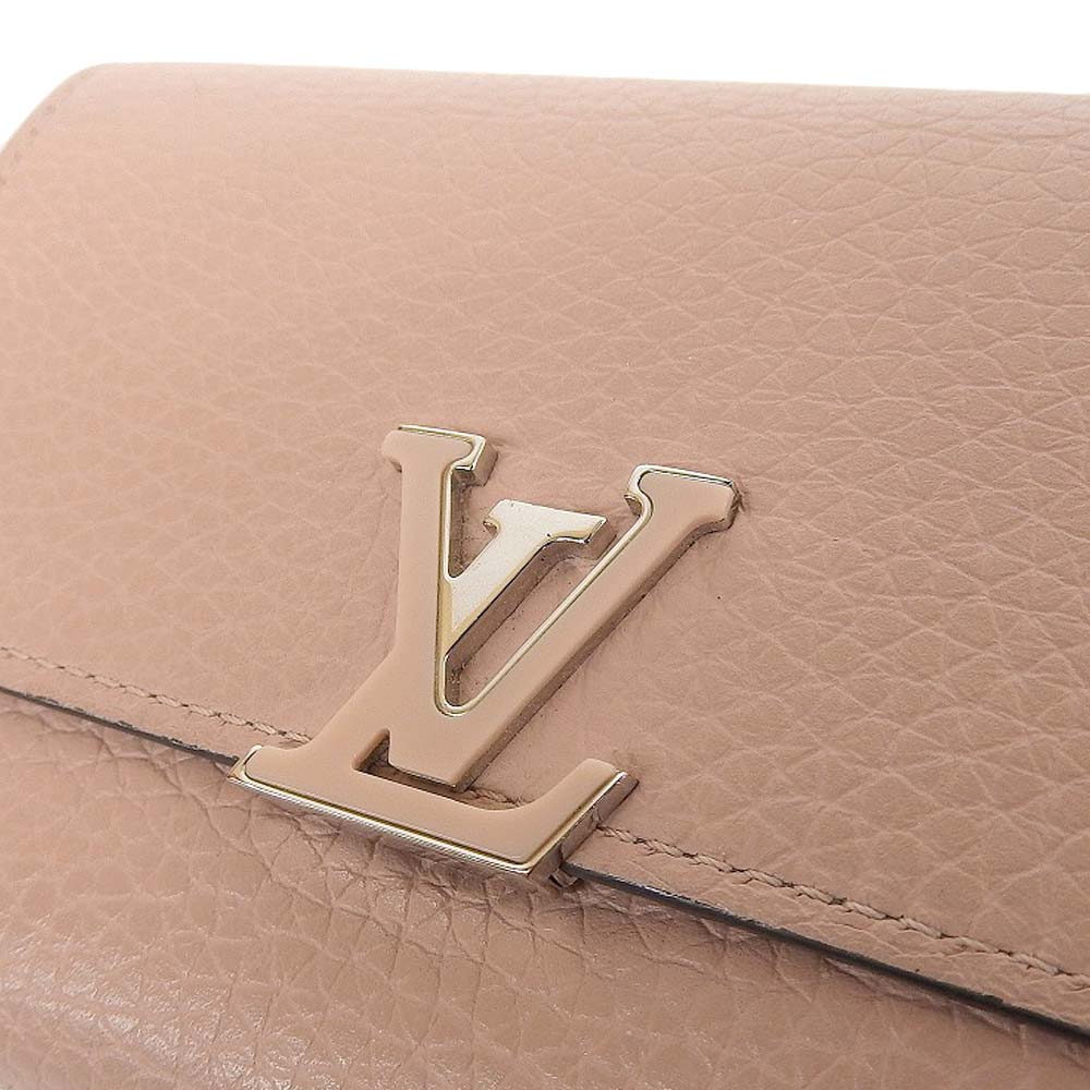 Louis Vuitton Capucines Compact Wallet Pink M62156
