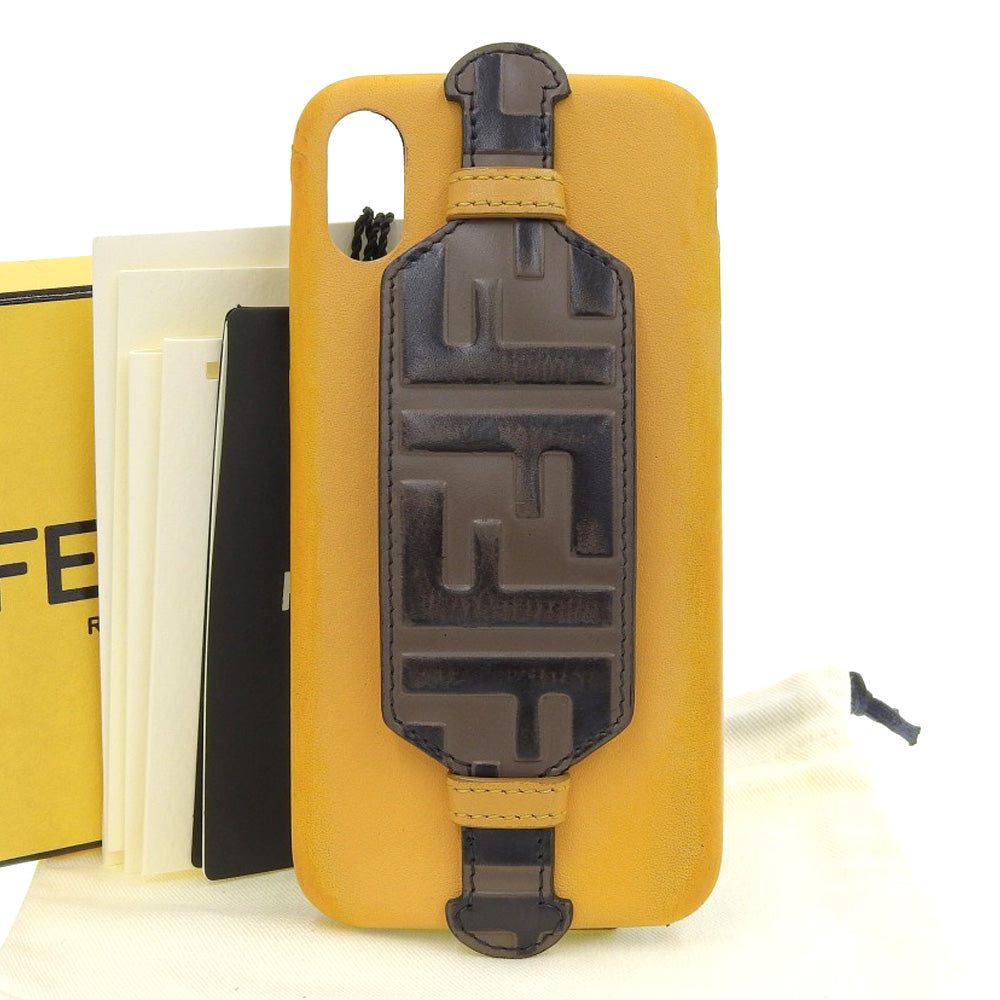 Fendi Zucca iPhone X Case FF Logo