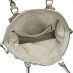 Gucci GG Canvas Leather Handbag Beige