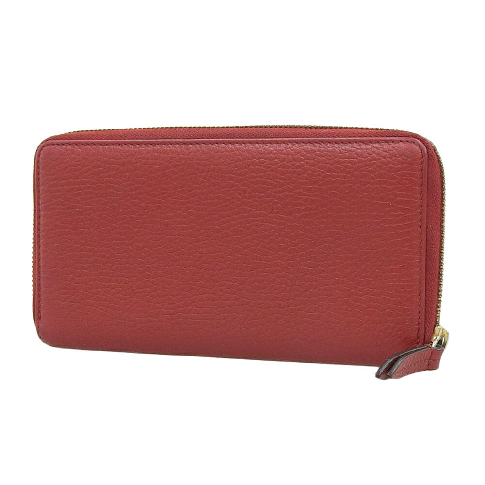 Gucci GG Marmont Leather Long Wallet Red