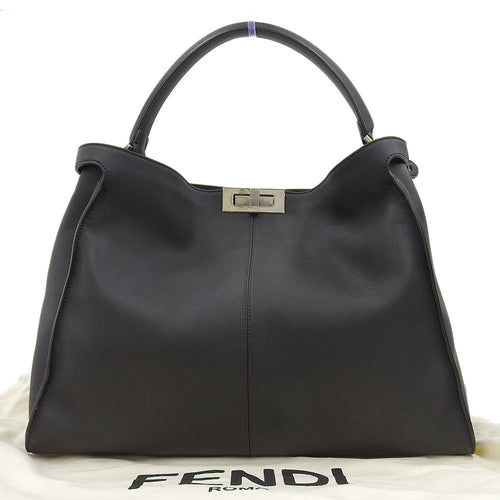 Fendi Peekaboo X-Lite Leather Handbag 8BN304